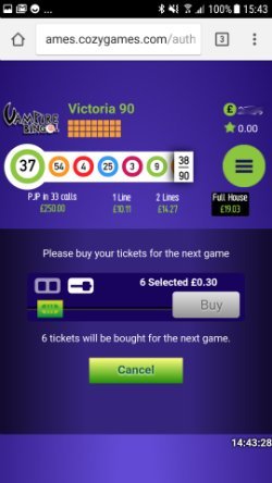 Vampire Bingo Mobile