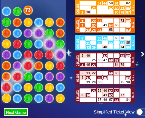 Linka-balls bingo game