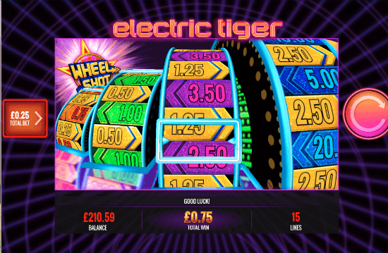 Electric Tiger Wheel Shot