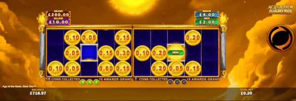 AOTG Gold Trio bonus round