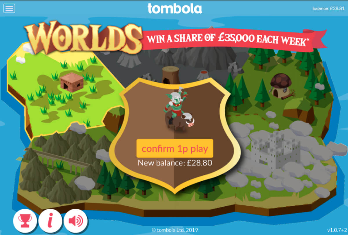 Tombola Worlds Game