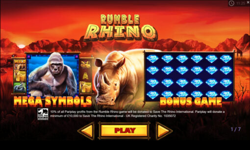 Pariplay Helps Save the Rhino