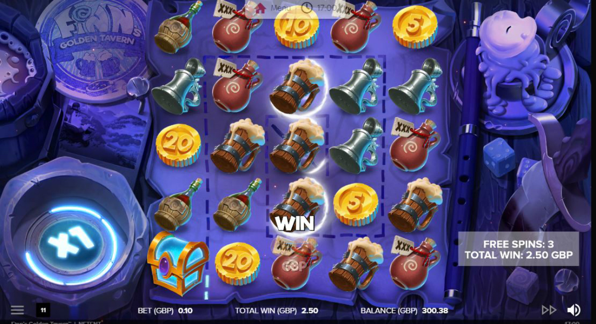 Finn's Golden Tavern Free Spins