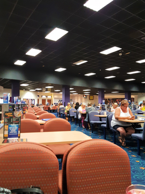 Gala Bingo, Banbury, Oxfordshire, UK 14.07.2018 - People playing bingo