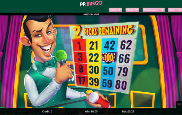 Paddy's Full House Prize Bingo