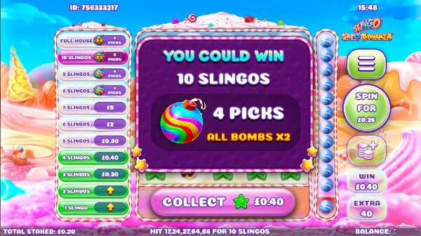 Slingo Sweet Bonanza