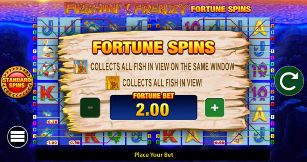 Fishin Frenzy Fortune Spins