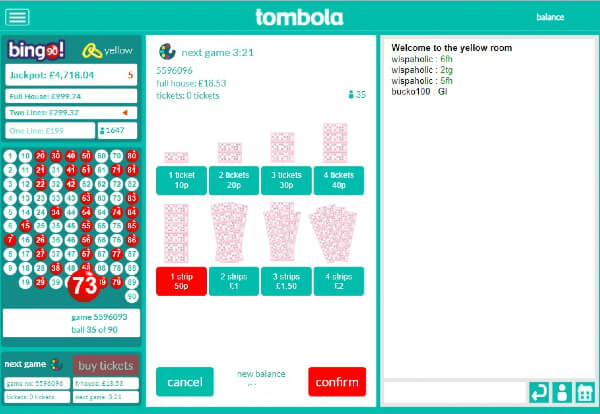 Tombola Ticket Purchase