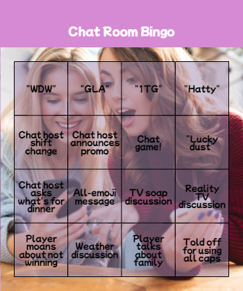 Chat Room Bingo