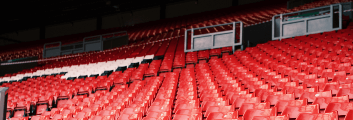 Red seats at Liverpool FC stadium
