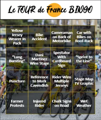 Tour de France Bingo