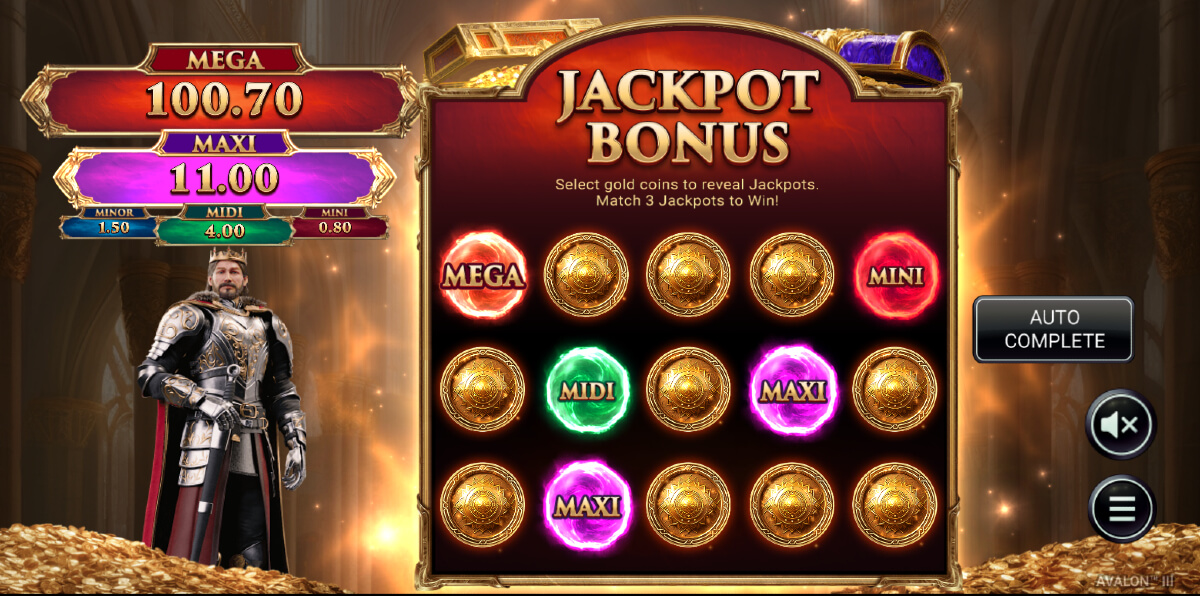 Avalon 3 jackpot bonus