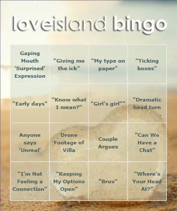 Love Island Bingo