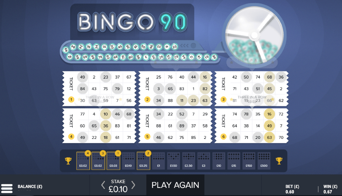G Games Bingo 90 screenshot