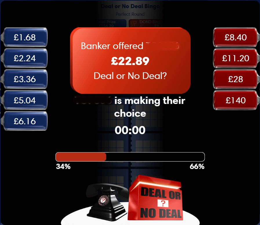 Deal Or No Deal Bingo - 2025 version at Playtech
