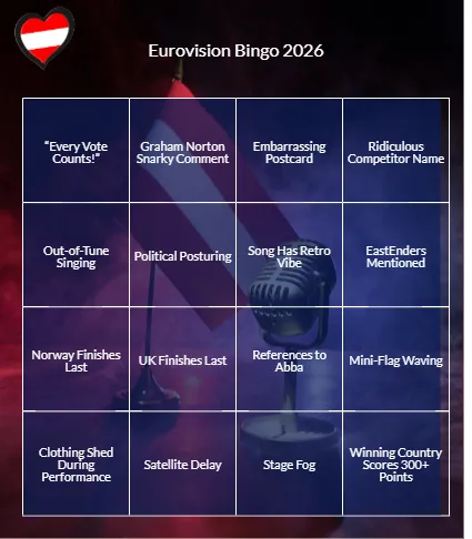 Eurovision Bingo