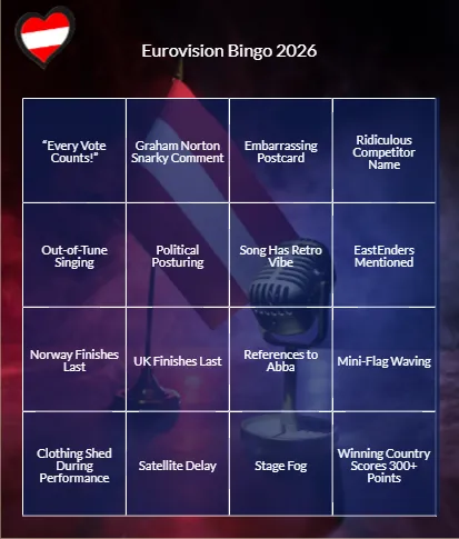Eurovision Bingo