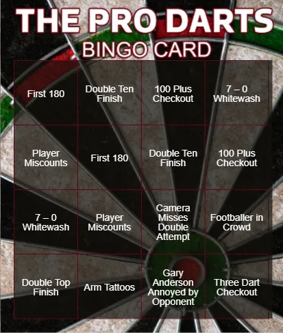 Darts Bingo