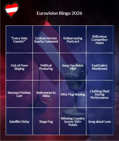 Eurovision Bingo 2026