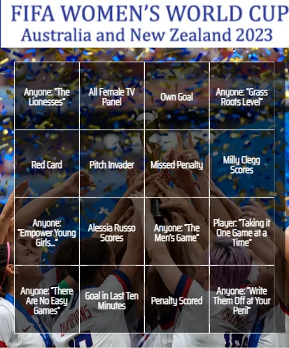 Women’s World Cup Bingo